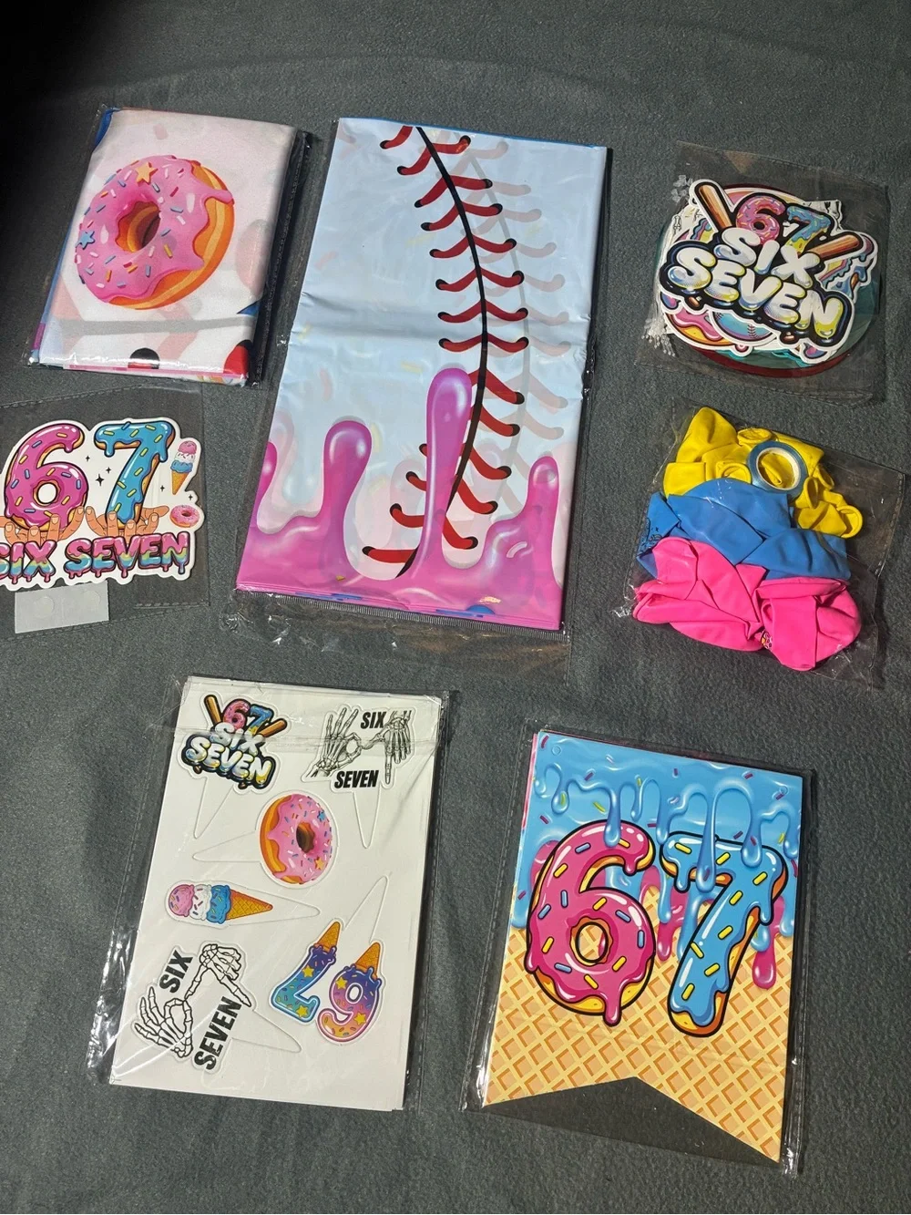 NEW 6-7 Birthday Party Supplies